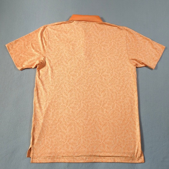 DUNNING GOLF 2024 US OPEN PINEHURST Polo Shirt Men's Size L Orange Leaf Print - Picture 5 of 8